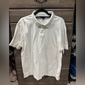 Banana Republic White Polo Shirt